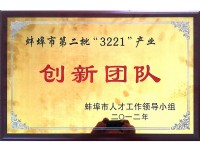 蚌埠市第二批“3221”产业创新团队(The second "3221" Industrial innovation team of Bengbu)
