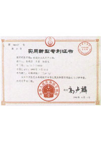 实用新型专利证书(Utility model patent)
